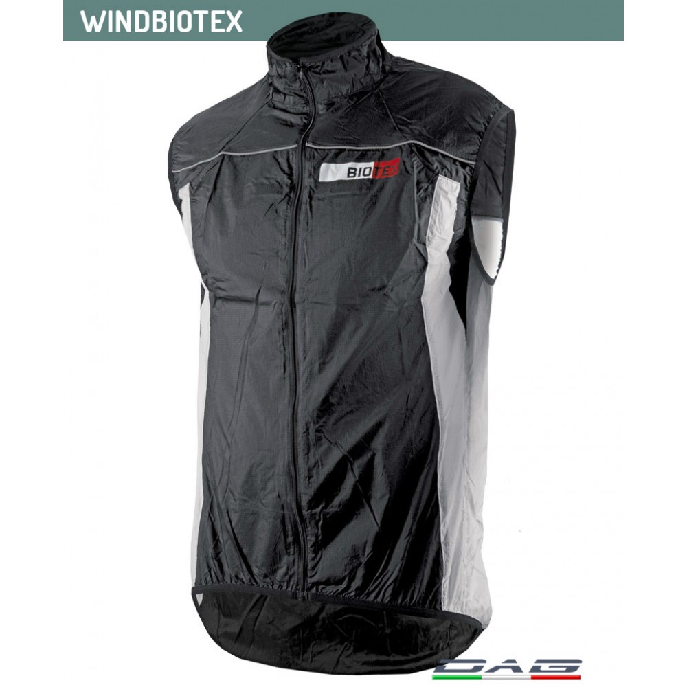 Windbiotex Gilet Antivento Uomo X-LIGHT, Impermeabile E Traspirante, Pieghevole In Sacchettino, Taglio Ergonomico, Perfetto Per Bici E MTB