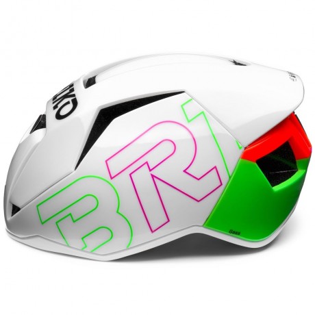 Casco Briko Gass Graphik Matt Shiny Neon Green-Pink-Orange