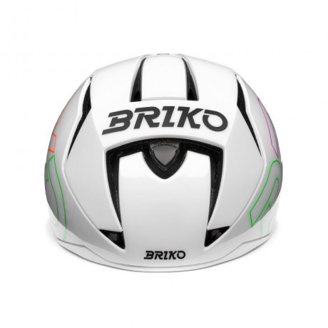 Casco Briko Gass Graphik Matt Shiny Neon Green-Pink-Orange