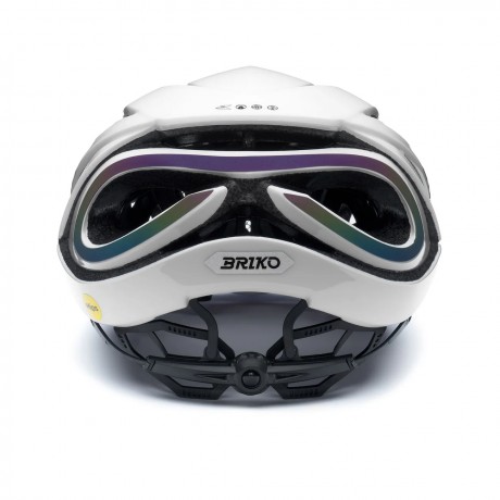Casco Briko Quasar Mips Bianco Lucido Holographic