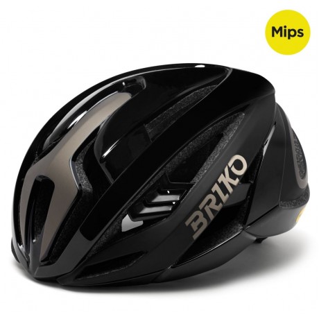 Casco Briko Quasar Mips Nero Lucido