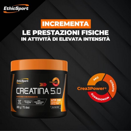 EthicSport Creatina 5.0 Barattolo 300g 