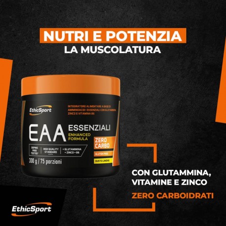 EthicSport EAA Aminoacidi Essenziali Barattolo 300g 