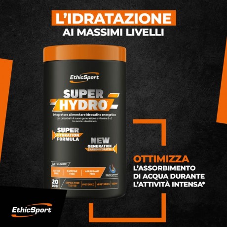Ethic Sport SUPERHYDRO Integratore Idrosalino Energetico 500g
