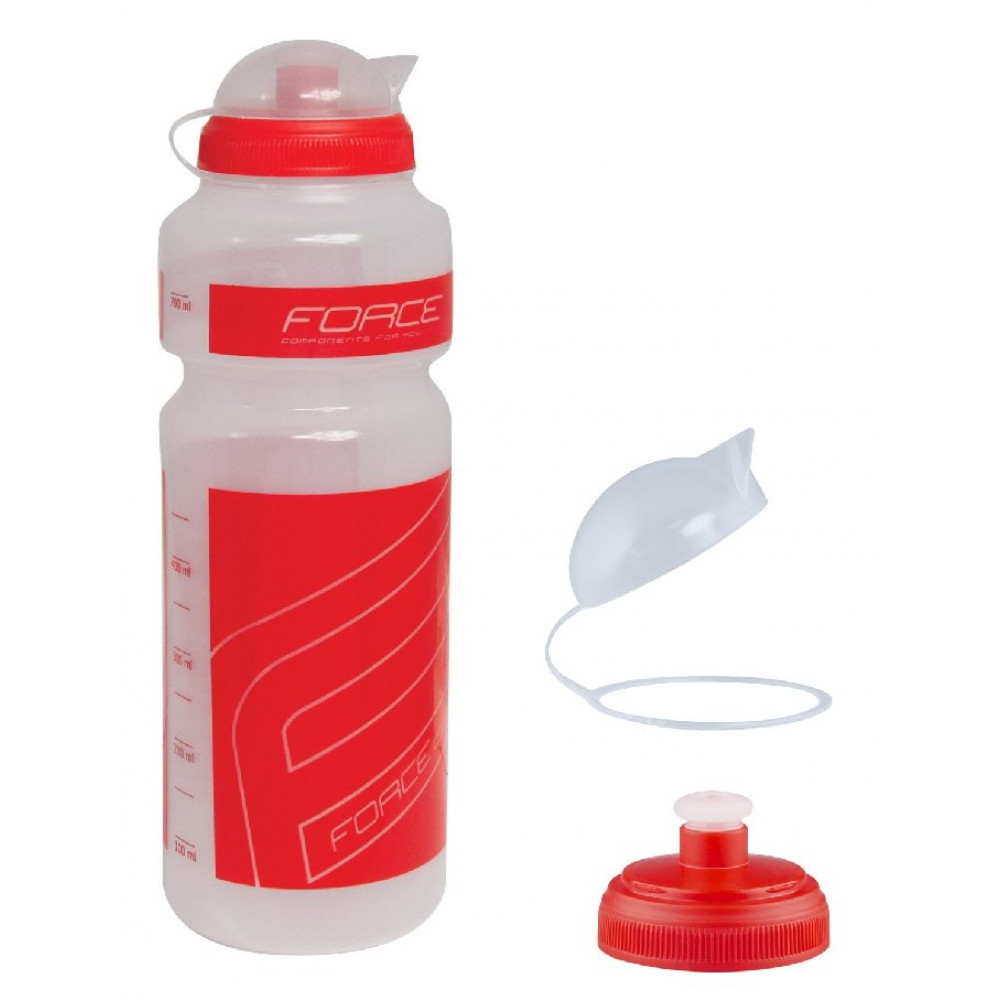 Force Borraccia Trasparente Rosso 750ml