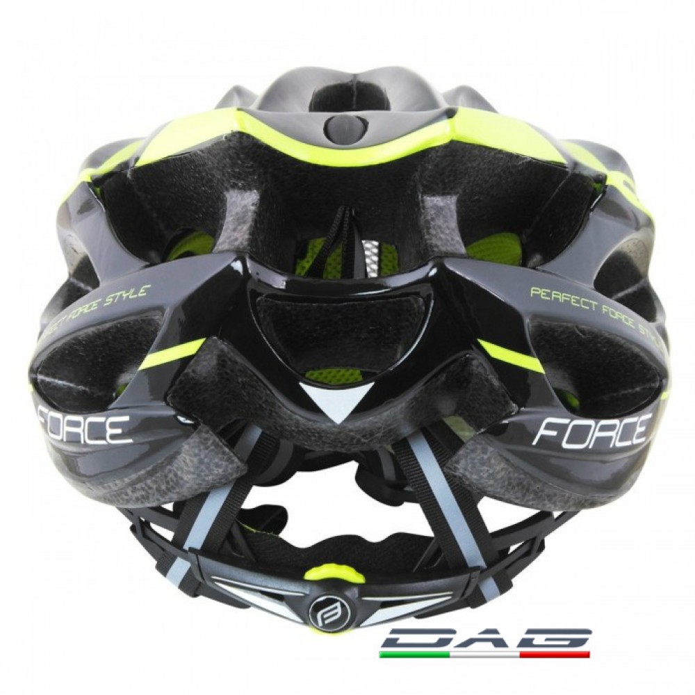 Force Bull Casco Ciclo MTB/Corsa Black - Fluo