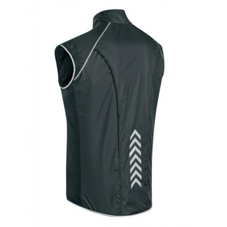 Gist Gilet Antivento Reflex Nero