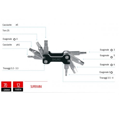 Squad Multitool Compact 12 funzioni 