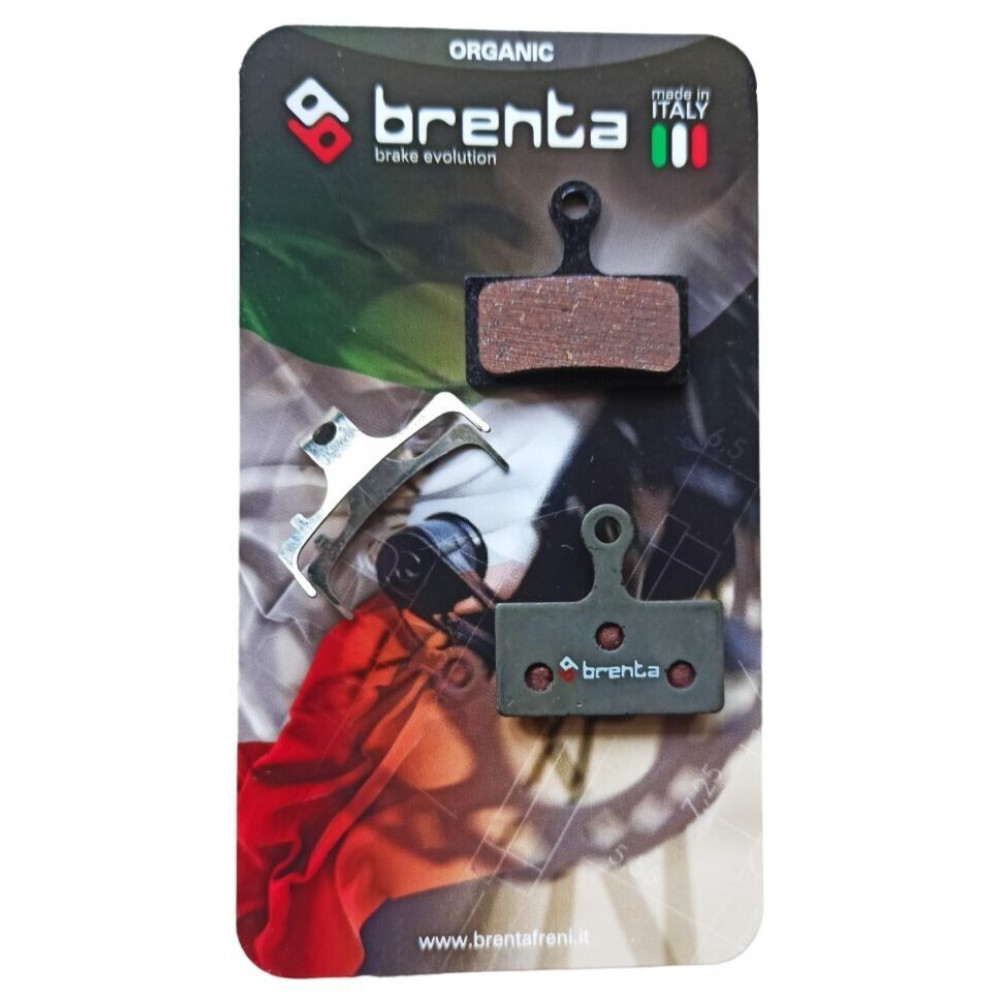 BRENTA Coppia Pastiglie Freno Organiche Shimano XTR / XT / SLX / BR / Alfine / Deore / Fsa / Rever
