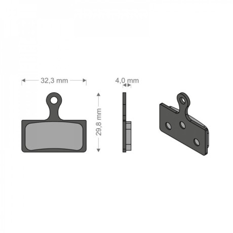 BRENTA Coppia Pastiglie Freno Organiche Shimano XTR / XT / SLX / BR / Alfine / Deore / Fsa / Rever