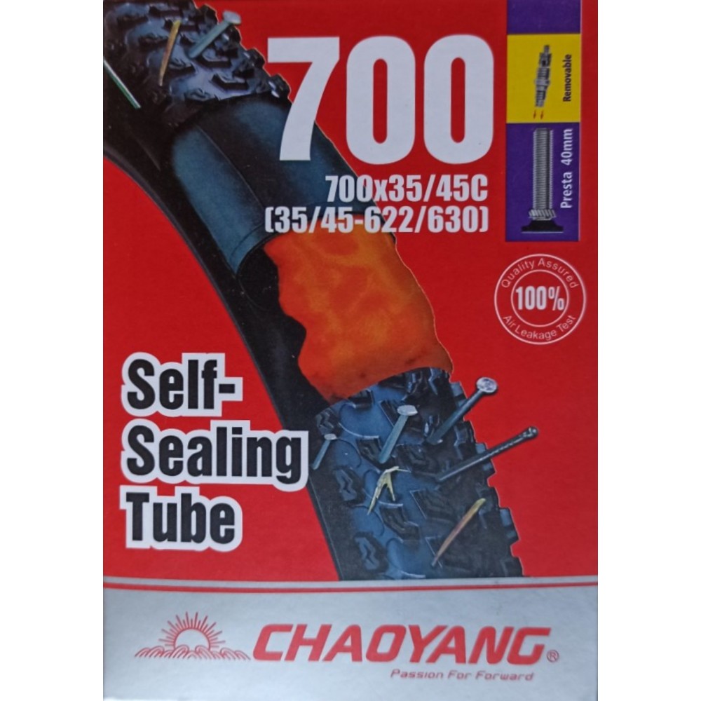 ChaoYang Camera d'aria  Antiforatura Autosigillante 700x35/45 Valvola 40mm removibile