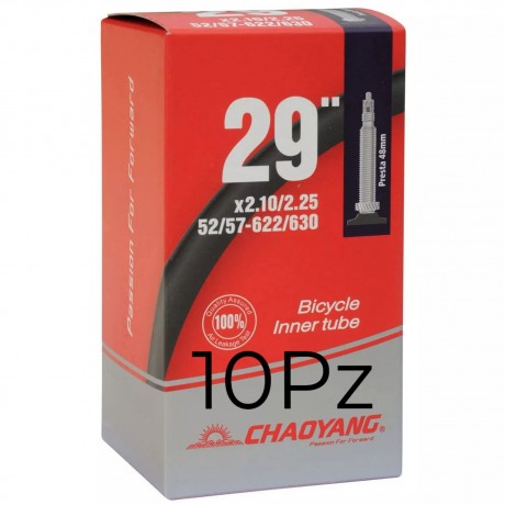 ChaoYang 10 Camera d'aria MTB 29" 2.10/2.25  valvola Presta  48mm Filettata