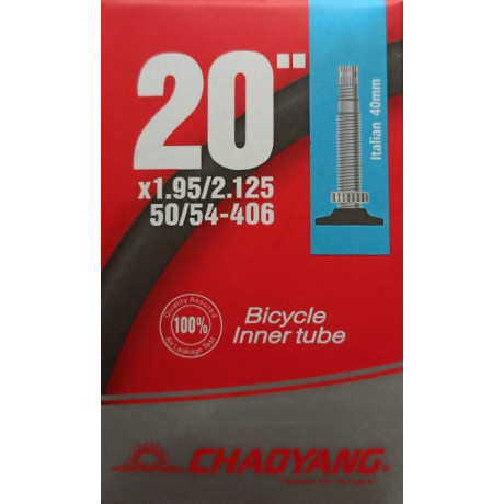 ChaoYang Camera d'aria MTB 20x1.95-2.125 Valvola Italia 40mm