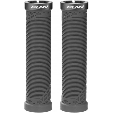 Funn Coppia Manopole MTB HILT 30mm Lockring Nero Collarino in Alluminio