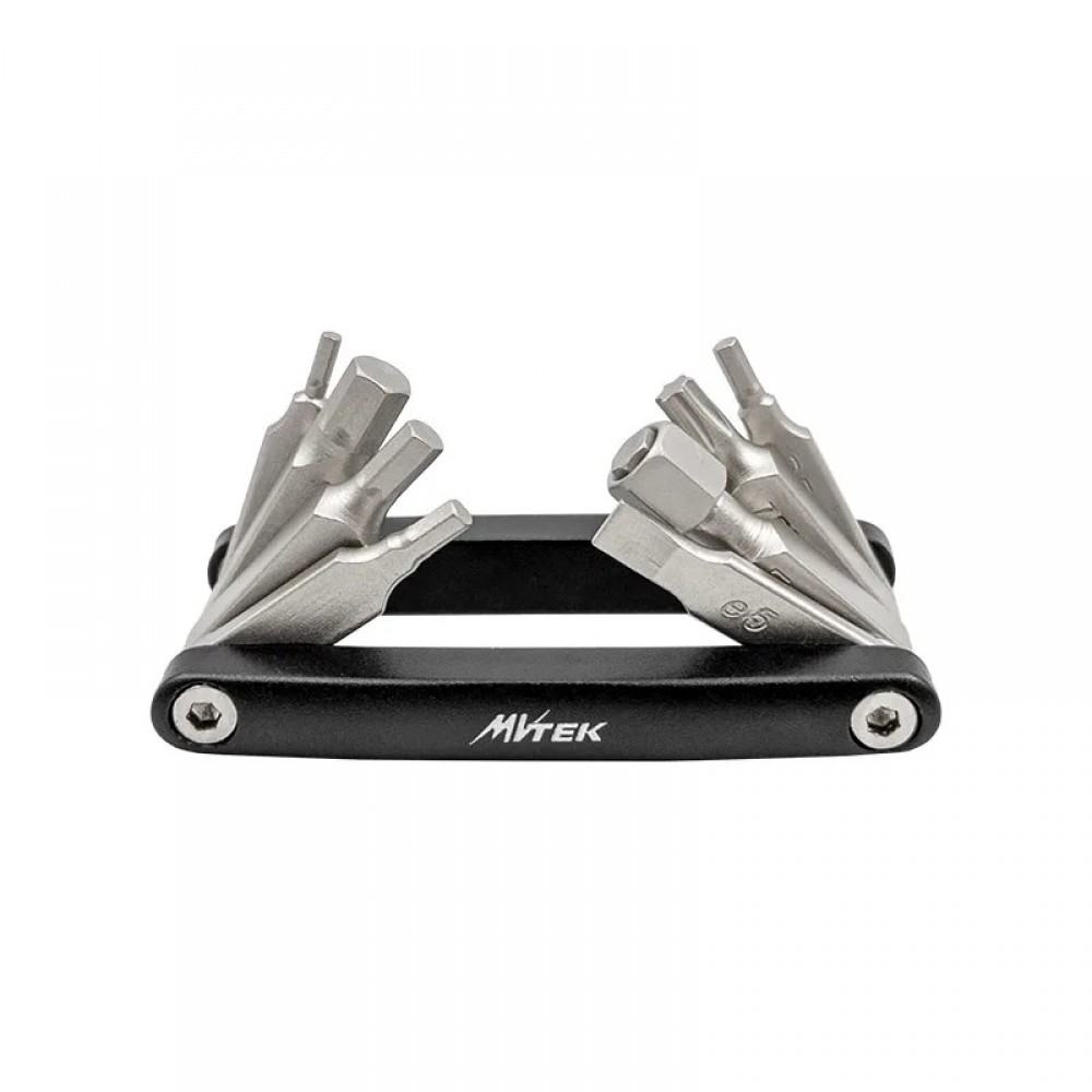 MvTek Multitool 9 Funzioni in Alluminio  Esagonali + Cacciaviti 