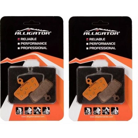 Alligator Due Coppie Pastiglie Freno Disco Sram Code R organiche