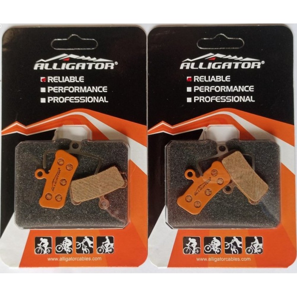 Alligator 2 Coppie Pastiglie freno disco Sram Guide Avid Trail Organiche