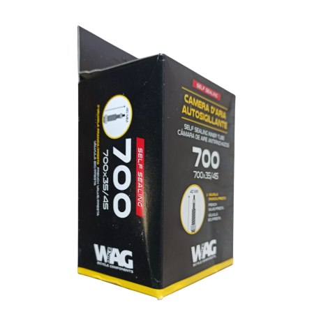 Wag Camera d'aria Autosigillante 700x35/45 Valvola Presta 40mm smontablie