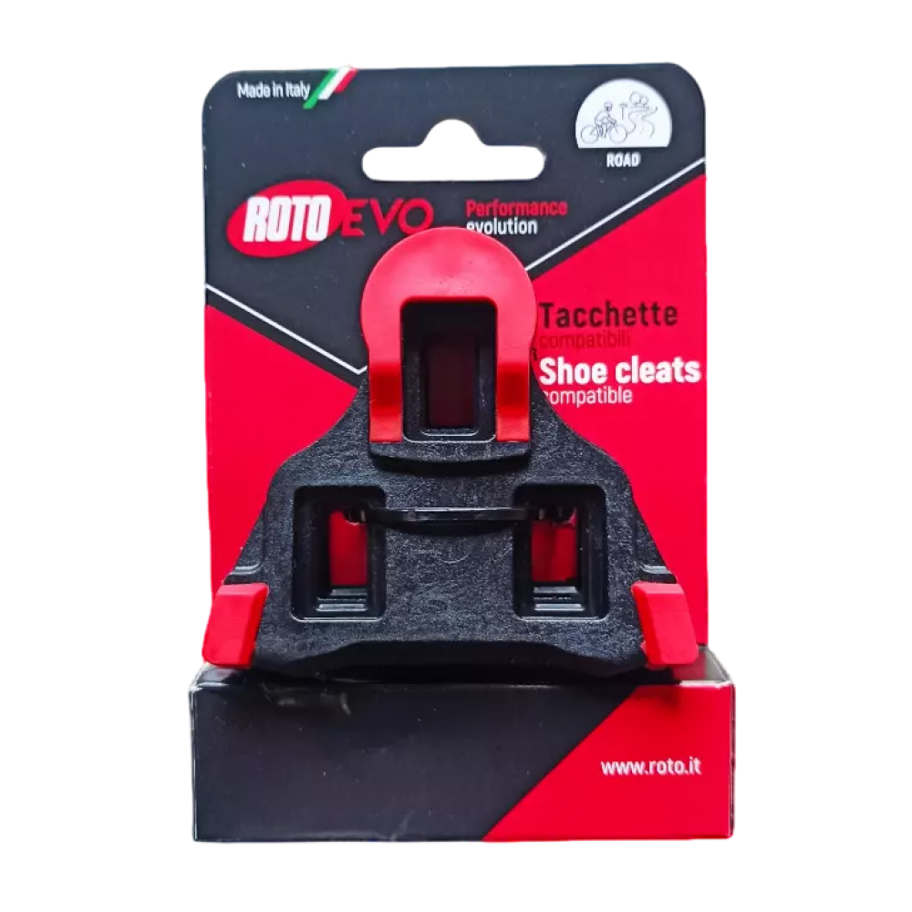 Roto Evo Coppia Tacchette Compatibili Shimano Rotazione 0 gradi