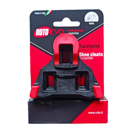 Roto Evo Coppia Tacchette Compatibili Shimano Rotazione 0 gradi