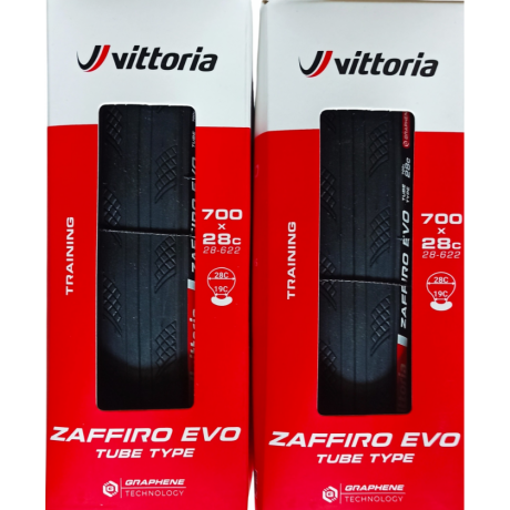 Coppia Copertone Vittoria zaffiro EVO Graphene 700x28 + 2 Camera d'aria