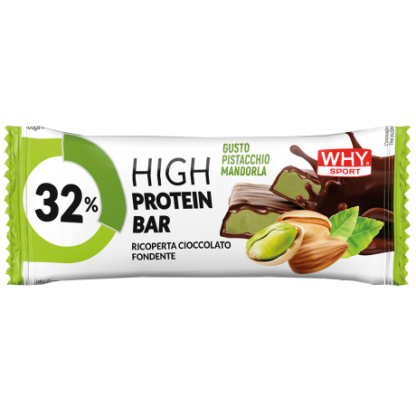 Why Sport 32% High Protein Bar 50g Pistacchio Mandorla