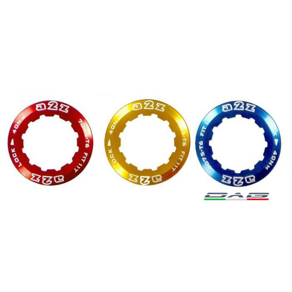Ghiera - Anello terminale rosso - Adatto alle cassette SHIMANO MICRO SPLINE a 12 velocità