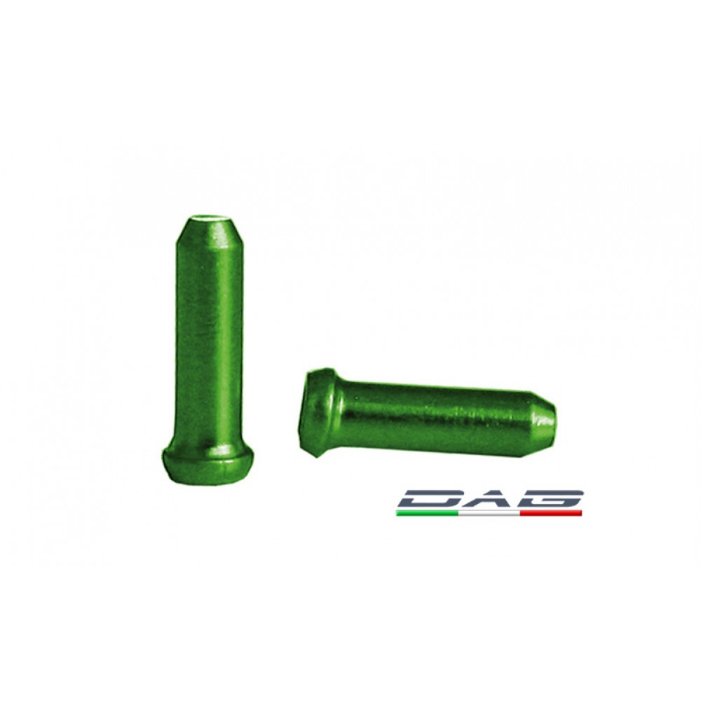 Alligator Terminali filo allumnio anodizzato verde 10pz