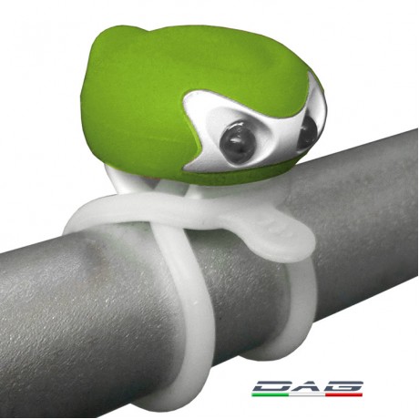 Lampo luce anteriore Poock in silicone con elastico
