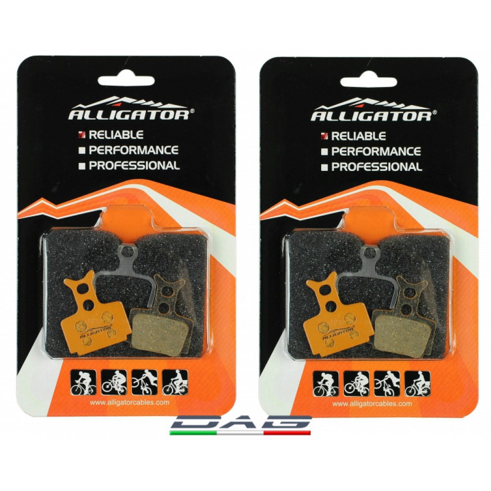 Alligator Due Coppie Pastiglie freno disco Formula Mega Organiche
