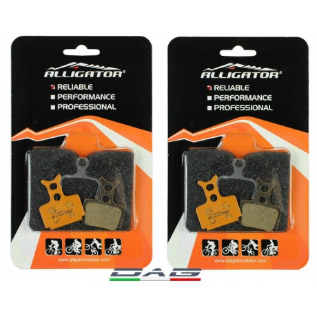 Alligator Due Coppie Pastiglie freno disco Formula Mega Organiche