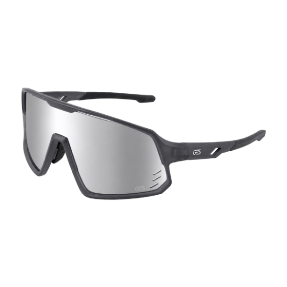 Occhiali Ges Kimu Slim Antracite Lente Revo Silver