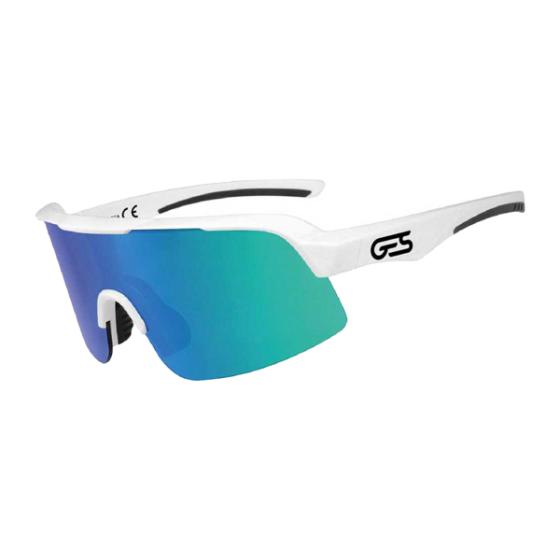 Occhiali Ges Omega Bianco Lente Revo Blu