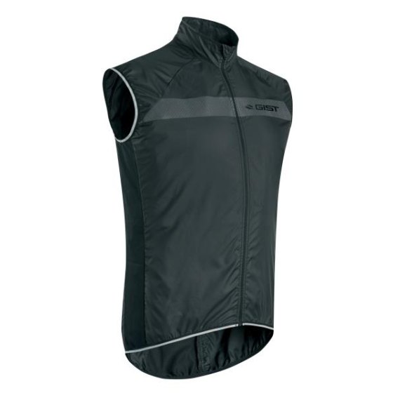 Gist Gilet Antivento Reflex Nero