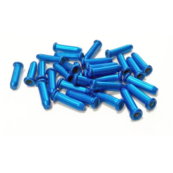 Alligator Terminali filo allumnio anodizzato Blu 10pz