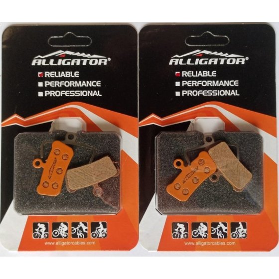 Alligator 2 Coppie Pastiglie freno disco Sram Guide Avid Trail Organiche