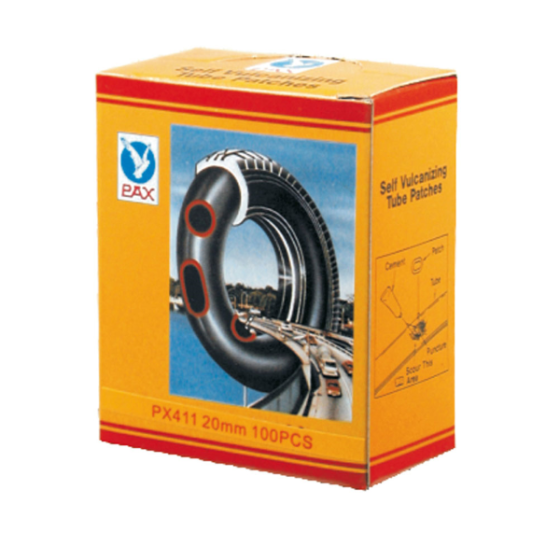 Pax Pezze riparazione camera D'aria 24x35 rettangolari confezione 100 Pz