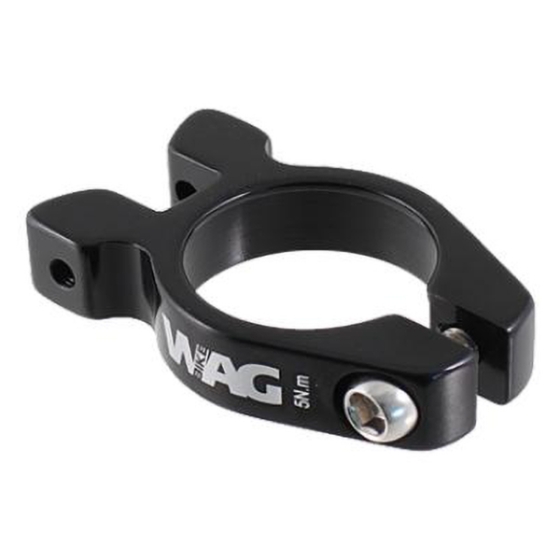 Wag Collarino reggisella Allumino con Attacco Portapacchi Nero