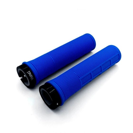 Wag Coppia manopole MTB Shape-R con lock ring Blu