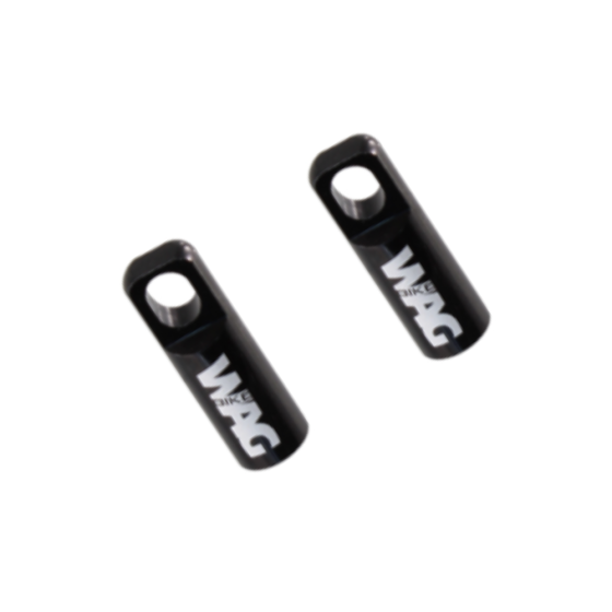 Wag Coppia Tappi Valvola ToolCap Allumino Presta Nero