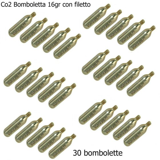 Roto 30 Bombolette CO2 16gr con Filetto