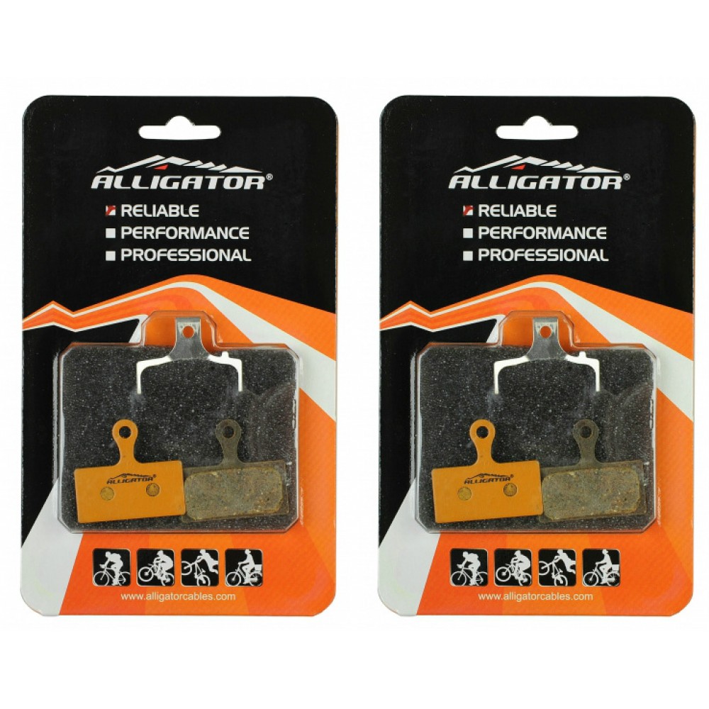 Alligator Due Coppie Pastiglie freno disco Shimano XT-785 XTR-985 Organiche