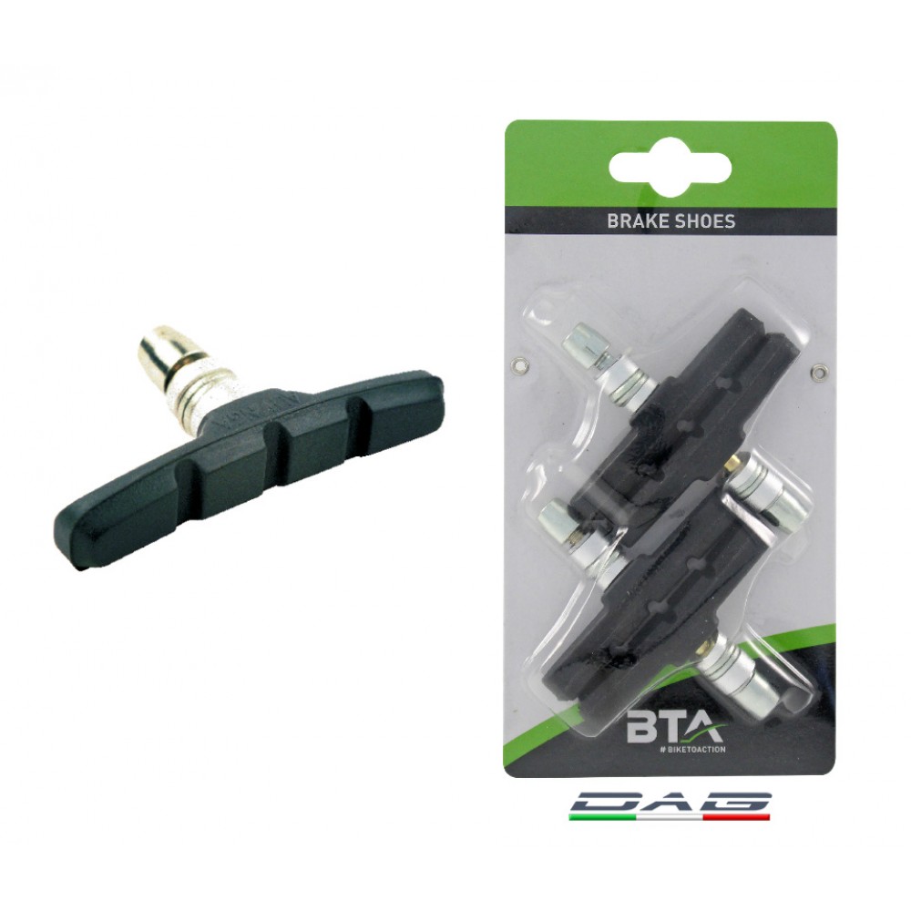 BTA Coppia Anteriore e Posteriore Portapattini V-Brake 73mm Fissaggio a Dado