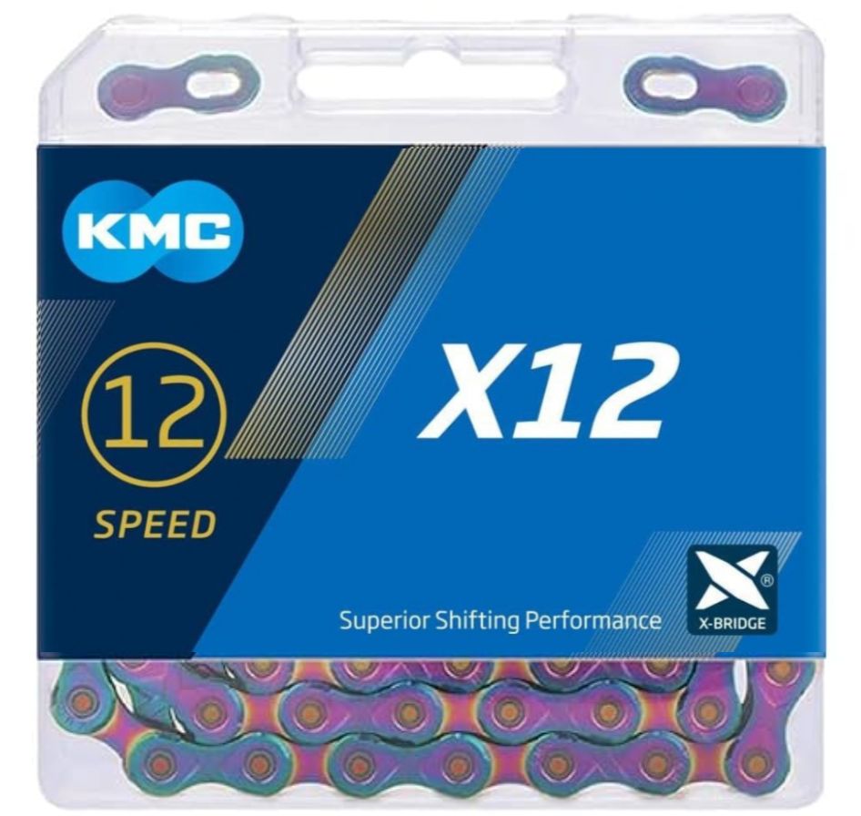 Catena KMC X12 Aurora Blue 12 Velocità 126 Maglie