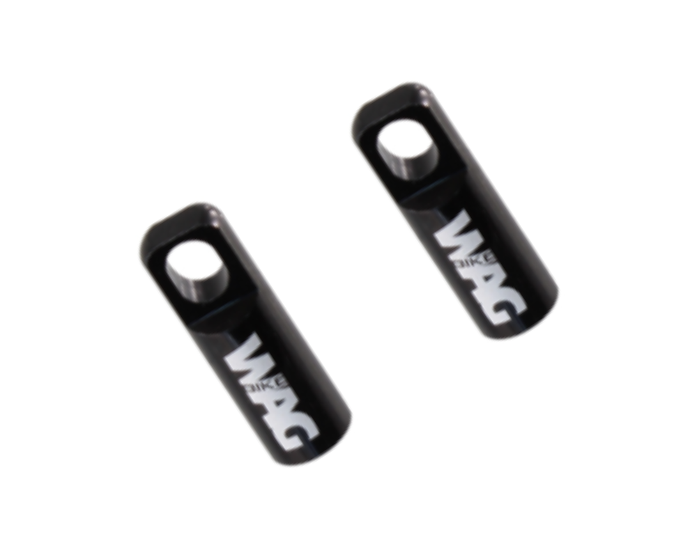 Wag Coppia Tappi Valvola ToolCap Allumino Presta Nero