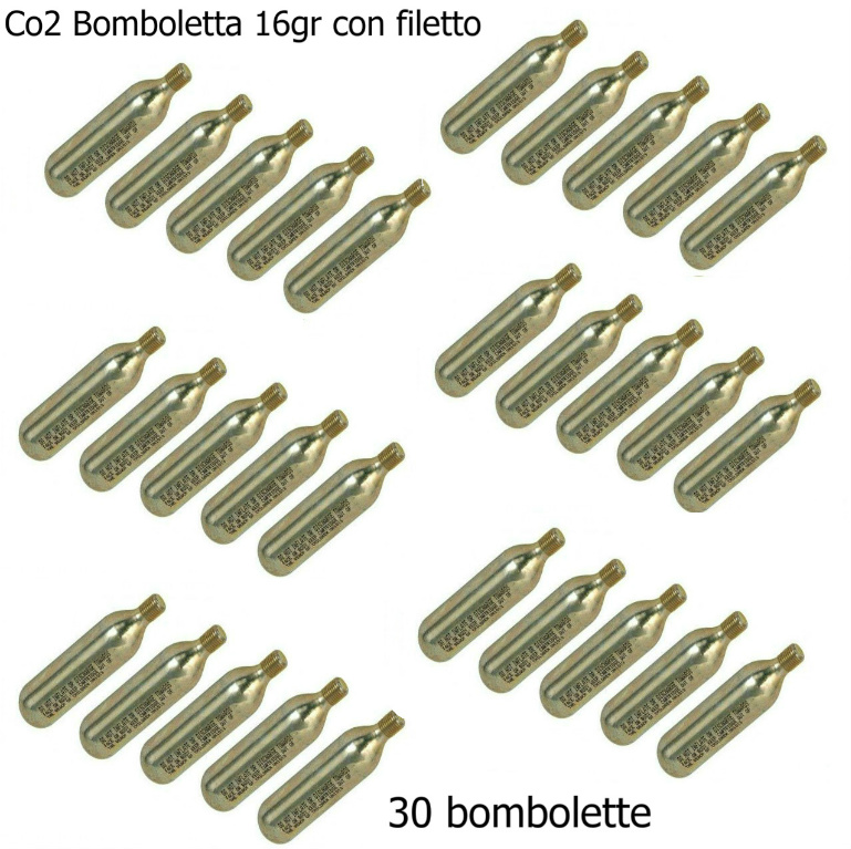 Roto 30 Bombolette CO2 16gr con Filetto